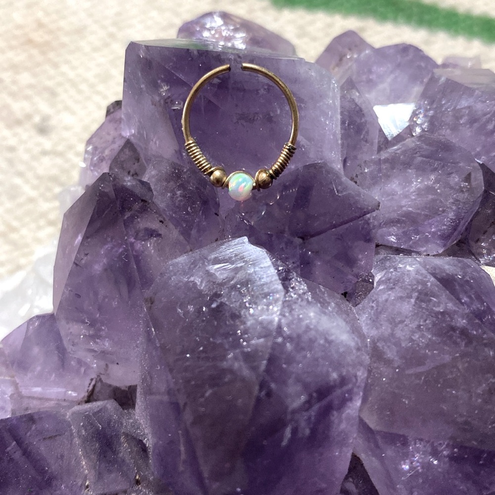 Moonstone Hoop